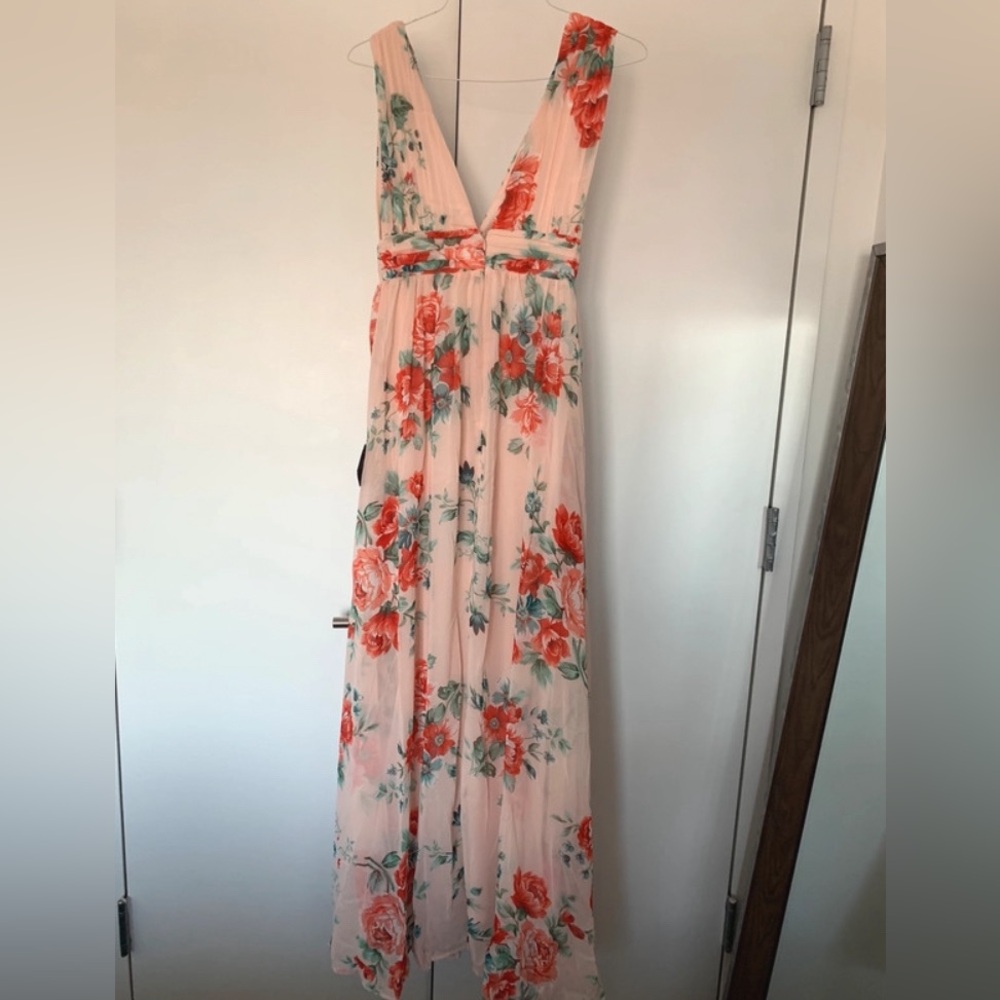 Lulu’s wedding floral guest dress